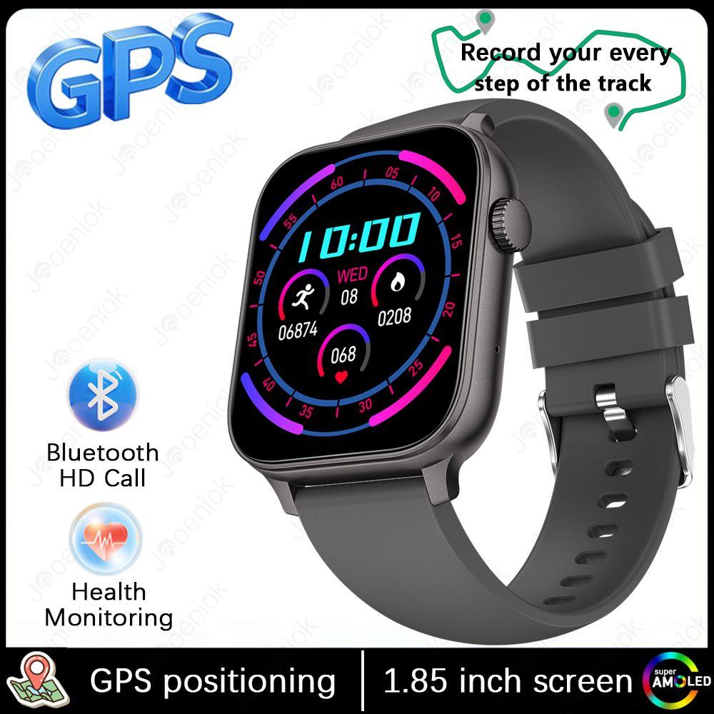 Новые Спортивные Умные Часы с GPS для Активного Отдыха Водонепроницаемые Часы Компас 24 Часа Монитор Сердечного Ритма Bluetooth Звонок Умные Часы
