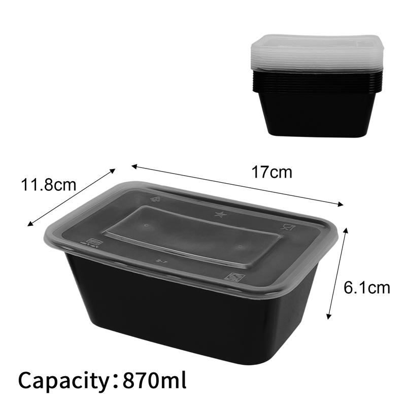 10/30pcs disposable Food Containers with Lids Plastic Bento Lunch Box Fruit Fridge Fresh-keeping Boxes Kitchen Food Storage
