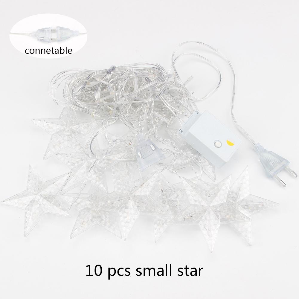 2M Звездные Гирлянды Рождественская Звезда Гирлянда Светодиодная Занавес Свадьба/Дом/Вечеринка/Сад/День Рождения Украшение Освещение