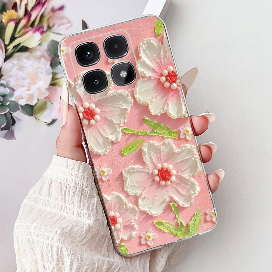 For Xiaomi Mi 14T Pro Case Cute Cat Fashion Painted Cover Soft Silicone Phone Case For Xiaomi 14T Pro Mi14T 5G Back Cover Bumper