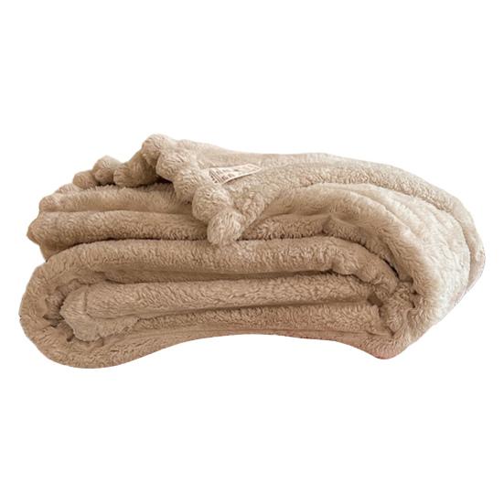 Luxury Velvet Blanket Ultra-Soft Pillow Cover Faux Fur Double-Sided Plush Comfort Pillowcase Pure