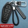 BYD Dolphin, Yuansong Pro, Qin Plus, Han DMI, Tang New Energy Кожаный чехол для ключа