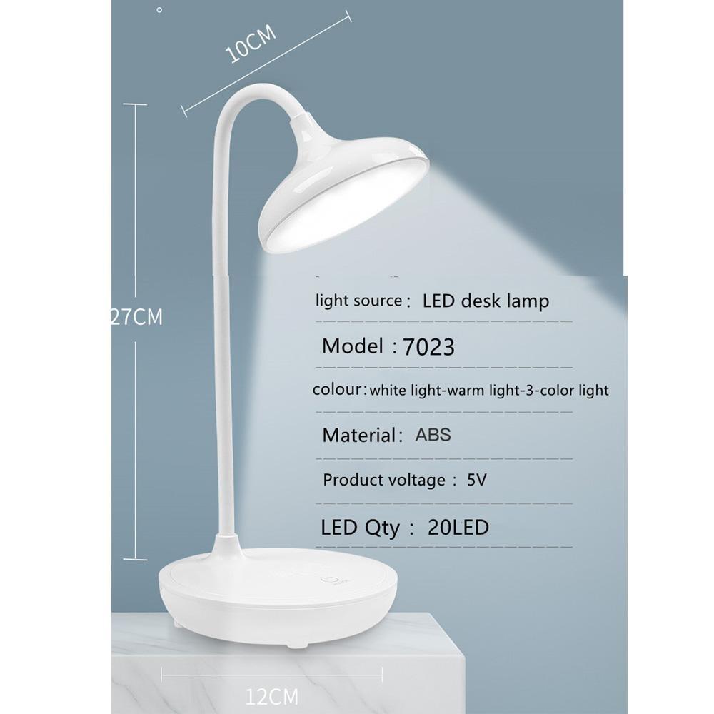 LED Tube Eye Protection Lamp USB Powered LED Table Lamp Study Room Study Reading Table Lamp Eye Protection Bedroom Bedside Lamp