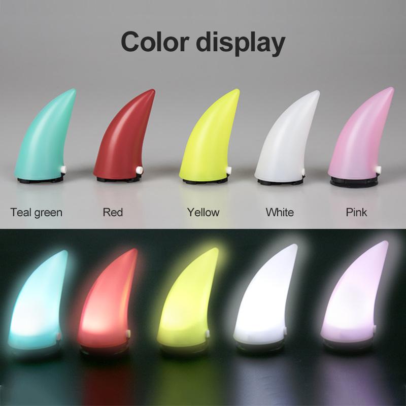 Велосипедный шлем для мотоцикла, фонарь, рожок дьявола, угловой двухсторонний, прочный пластиковый головной убор, резиновые рожки, украшение для велосипедистов