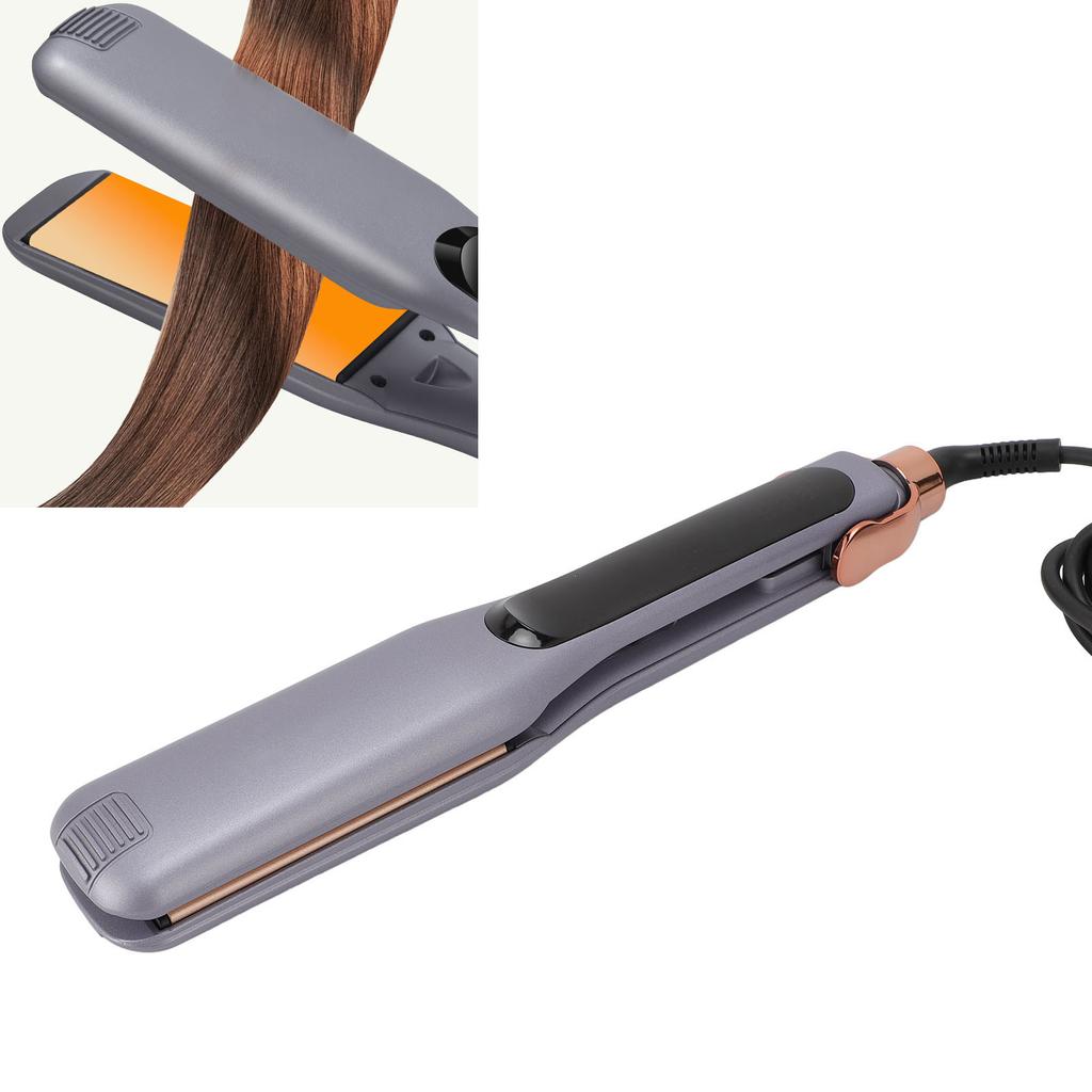 Flat Iron LCD Display Wide Plate Hair Straightener Curler Fast Heating Negative Ion Straightening Curling Iron for Home Salon