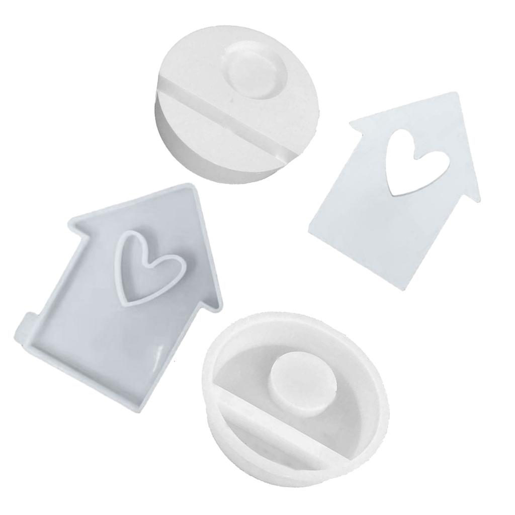 Звездный дом Подсвечник Гипсовая силиконовая форма Подставка для свечи Форма для бетона цемента Сделай сам Ручная работа Смола Ремесло Украшение для дома