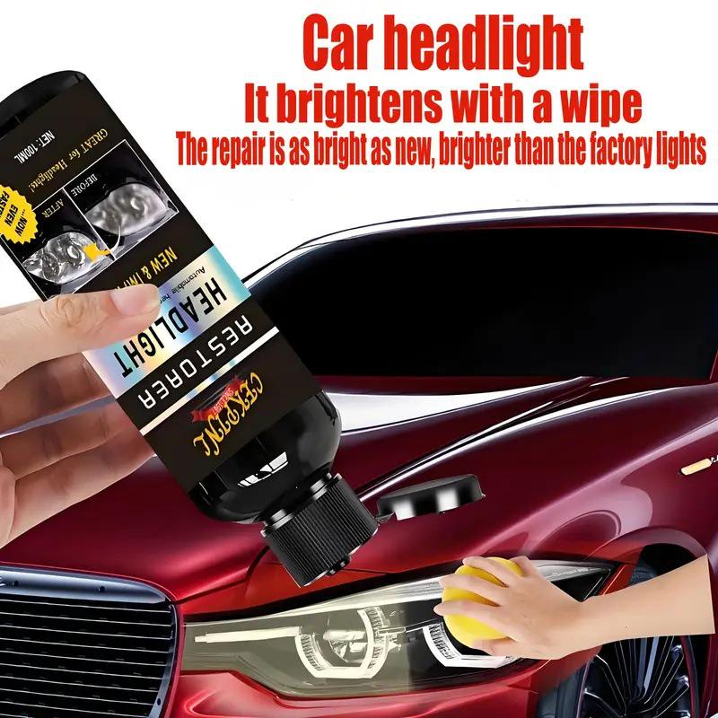 CEKPINL Car Headlight Cleaner: Repairs, Removes Scratches, and Brightens Headlights with PE Material.