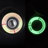 Интерьер автомобиля светящаяся 3D наклейка зажигания переключатель круг авто мотоцикл Стайлинг светящийся брелок для ключей флуоресцентные наклейки