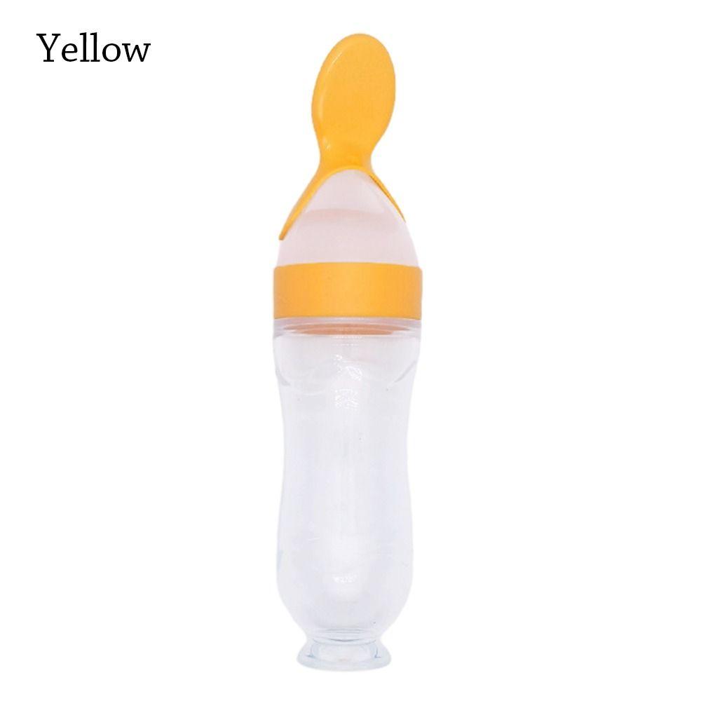 Сжиматель для докорма с ложкой Детская посуда Безопасная молочная бутылочка для новорожденных