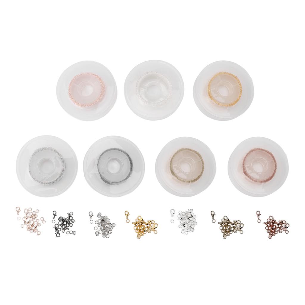 Jewelry Making Chain 69 Feet Stainless Steel 7 Colors Gold Silver Copper Plated Bulk Chains for