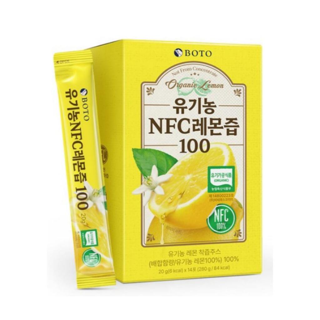 BOTO НОВЫЙ органический лимонный сок NFC 100 (20гX14п)