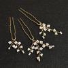 Handmade Pearl Hairpins U-Shaped Updo Decoration Vintage Hair Jewelry Gift  for Women