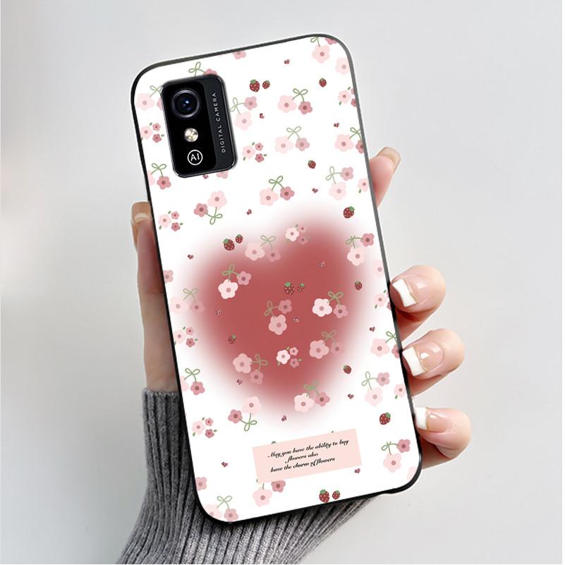 Phone Case For ZTE Blade L9 Casing Luxury Fashion Butterfly Flowers Black Jelly Soft Silicone Back Cover For ZTE BladeL9 Bumper