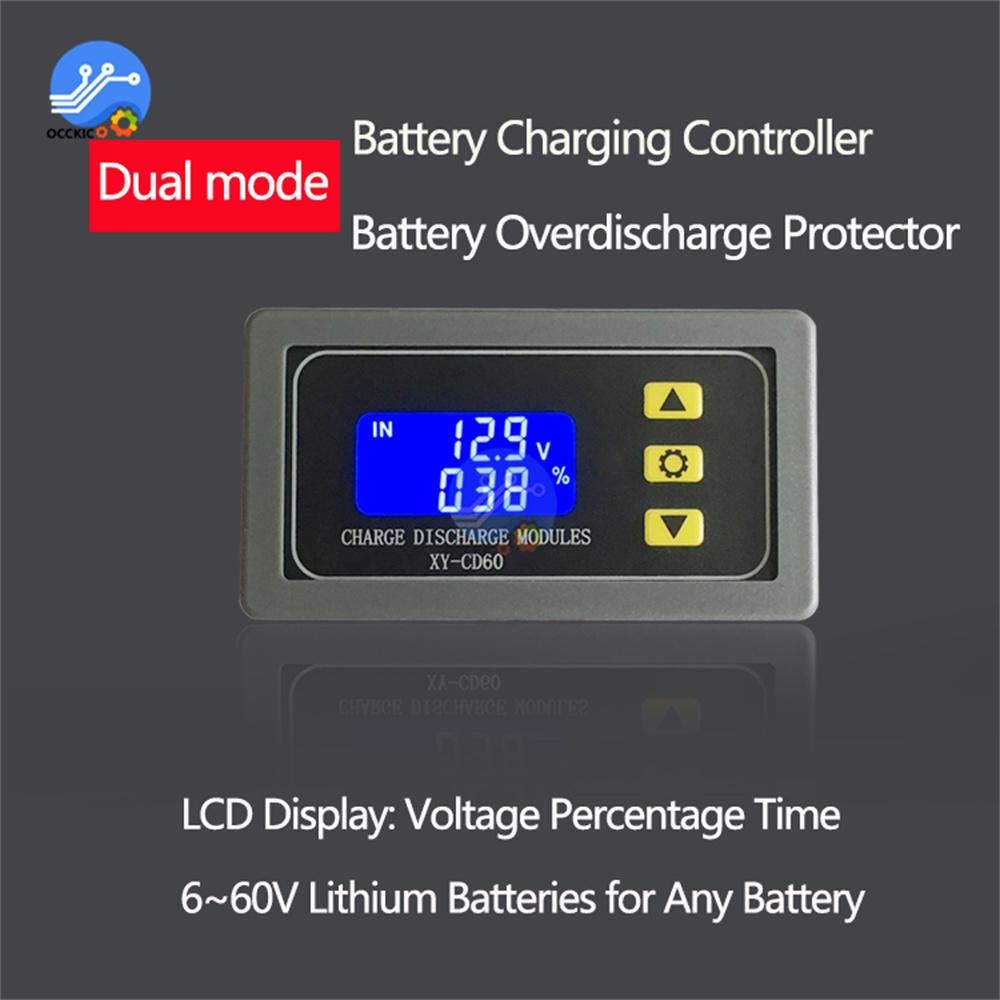 XY-CD60 XY-CD60L Модуль контроллера заряда солнечных батарей DC6-60V Управление зарядом и разрядом Плата защиты от низкого напряжения и тока