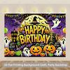 1 piece of 2D background fabric Halloween-themed birthday celebration background fabric multi-functionalzyc
