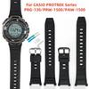Soft Resin Watch Strap Watch Band For CASIO PRW-1500 PAW-1500 PRG-130 Waterproof and Sweat Proof TPU Watch Band Men Bracelet