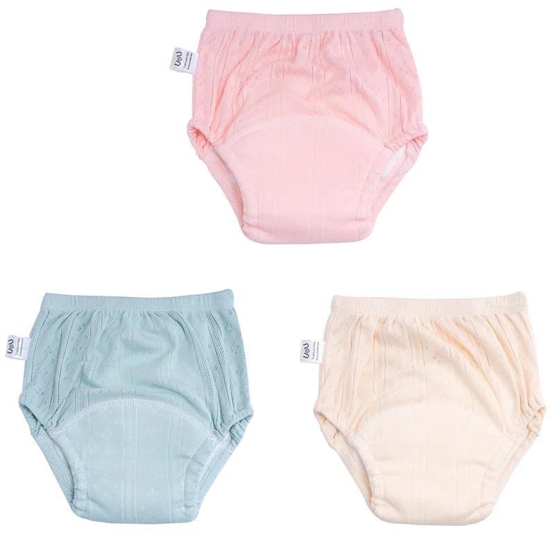 3pcs Newborn Training Pants Cotton Thin Summer Baby Shorts Washable Boy Girls Cloth Diapers Reusable Nappies Infant Panties