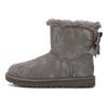 UGG Bailey Bow Glimmer Suede Повседневные удобные короткие зимние ботинки женские сапоги угольно-черного цвета 1125795-CHRC