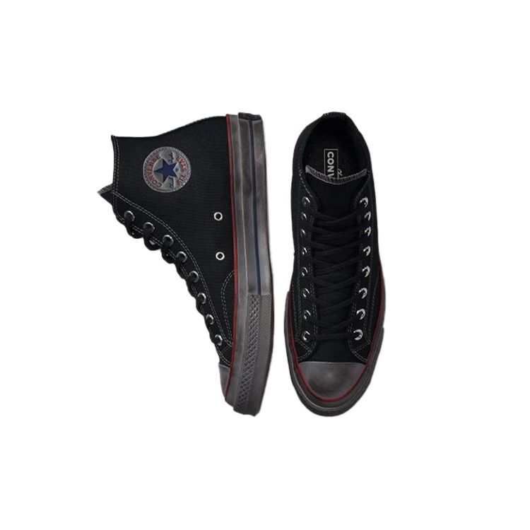 Converse Chuck 70 Chuck Taylor All Star Поношенные Высокие Кеды из Канваса Унисекс Кеды Черные 172668C
