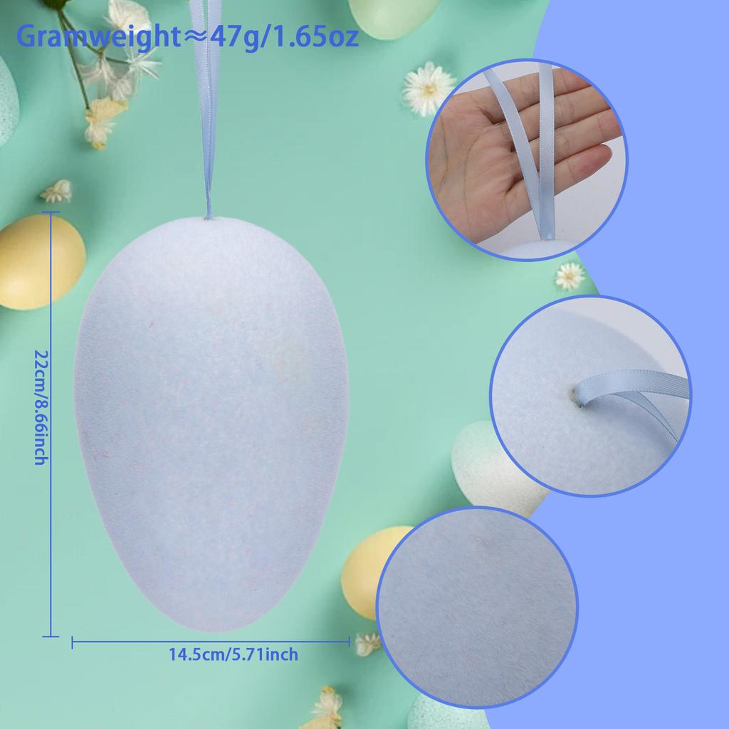 Флокированное пасхальное украшение - Игрушки и праздничный декор, идеально в качестве детского подарка или украшения для дома, чтобы создать праздничную атмосферу