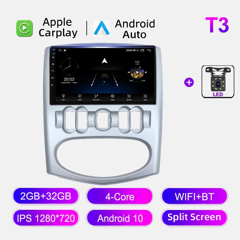 2din Android Car Radio Multimedia Player для Renault Logan Sandero 1.6 2008 -2012 DSP GPS навигация Carplay Stereo Audio No DVD