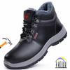 Высокие рабочие ботинки со стальным носком кожаные защитные ботинки для зимы водонепроницаемые рабочие ботинки мужские противоударные противопрокольные промышленные ботинки