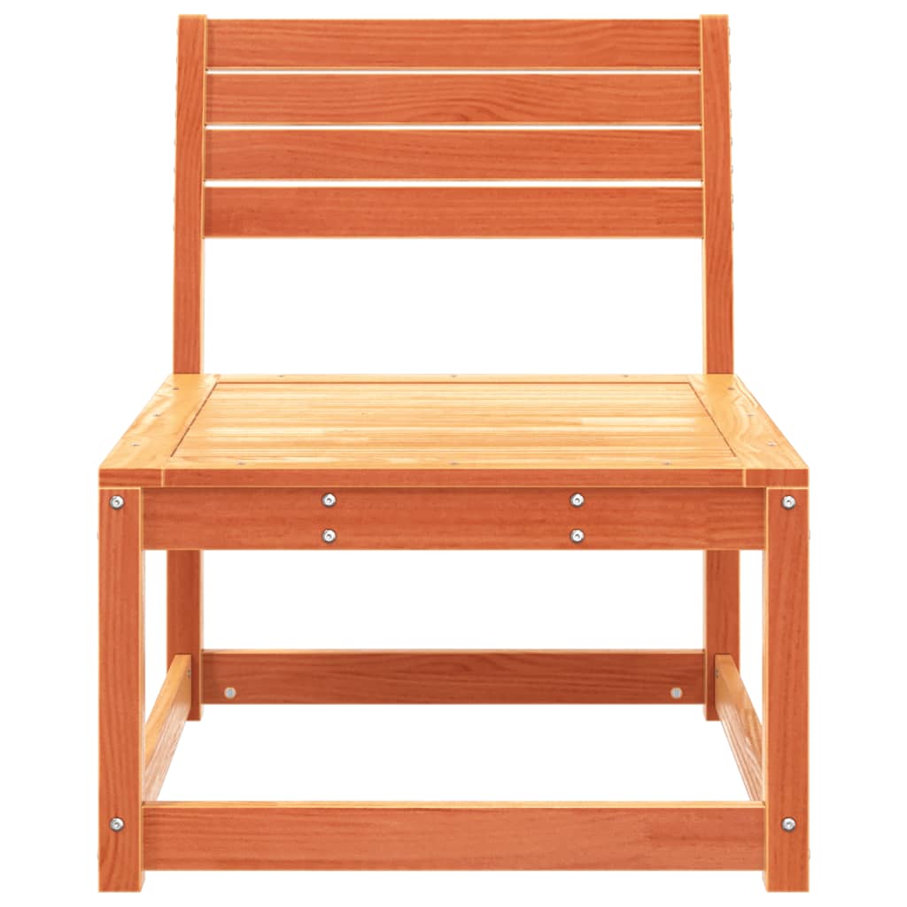Garden Sofa Wax Brown Solid Pine Wood