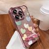 Красочная подставка для телефона «Любовь», подходит для iPhone 16, чехол для iPhone 15promax, гальваническое покрытие, противоударный, 14, ощущение высокого класса, 13