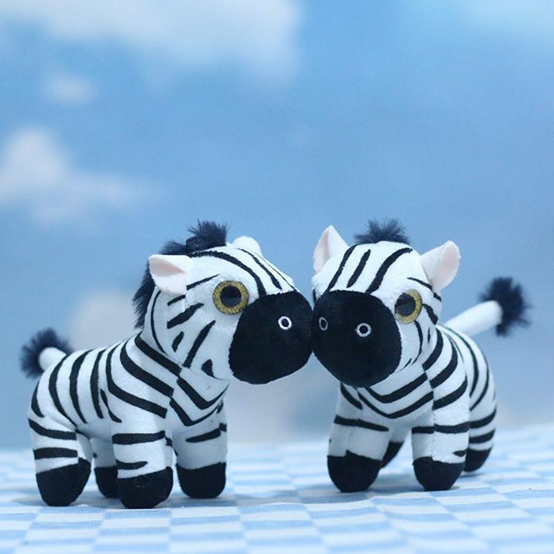 15 см Милый маленький плюшевый брелок в виде зебры Мягкая игрушка для детей Девочка Прекрасная кукла-животное Игрушка Плюшевый орнамент Подвеска