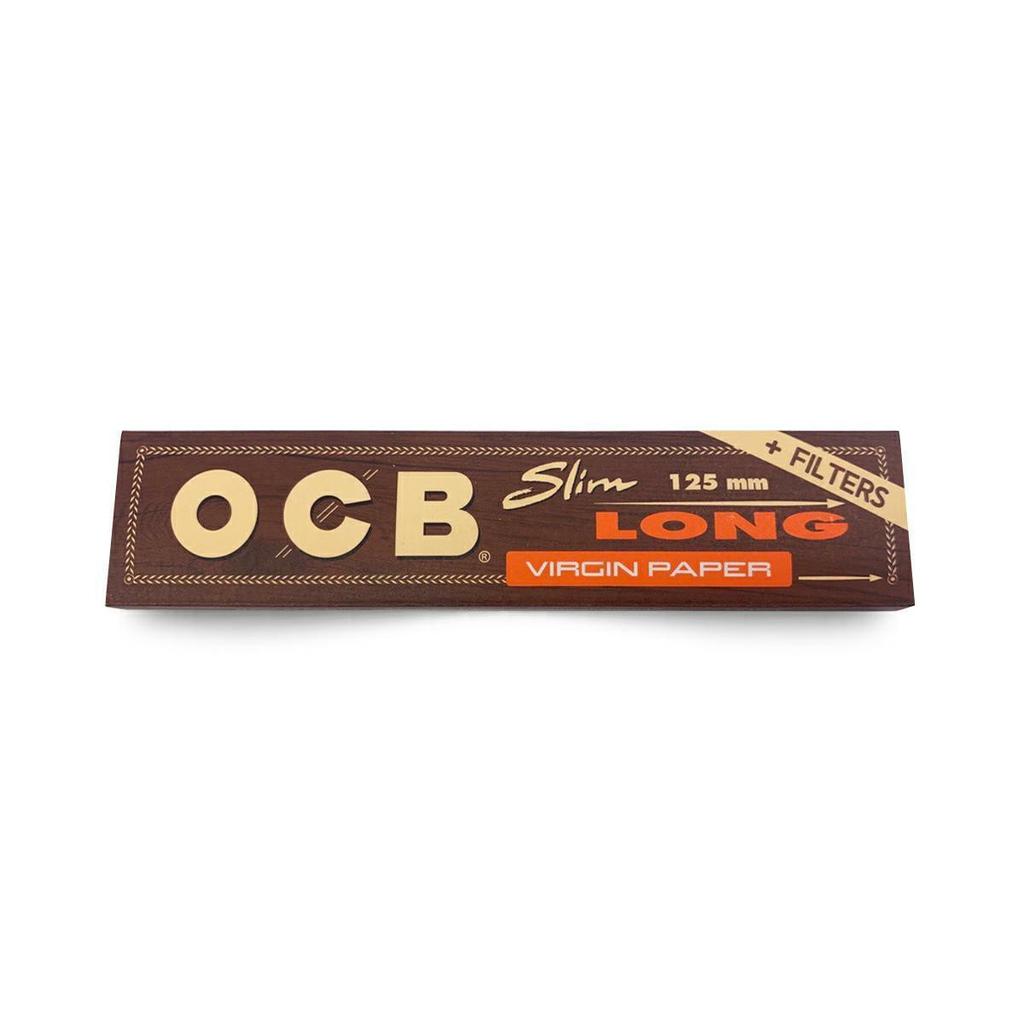 Bibułki Ocb Virgin Brown Slim Long+Filters