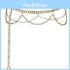 Metal Waist Chain For Women With Carved Details Unique Jewelry For Autumn Winter Fashion