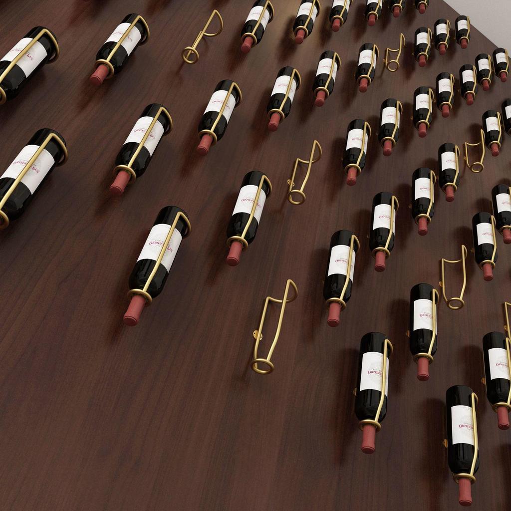 Contemporary Wall-Mounted Wine & Beer Rack for Home & Restaurant