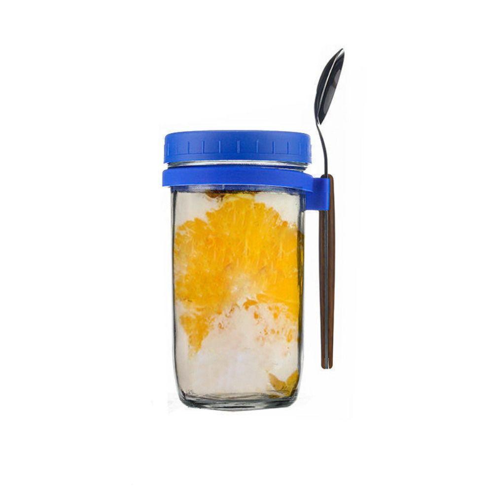 Контейнеры для йогурта 16 унций с крышками, банки для хранения хлопьев, стеклянные бутылки, контейнеры