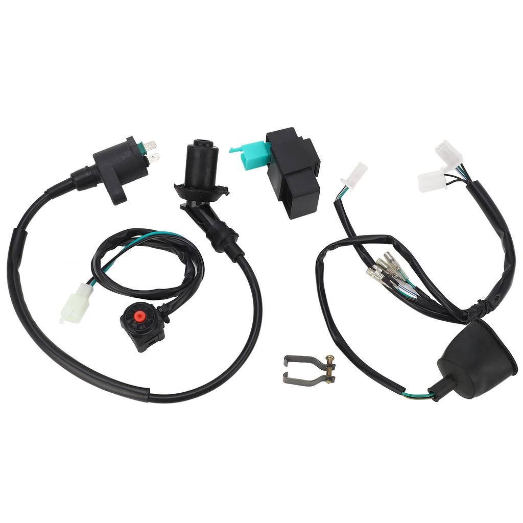 Ignition Coil CDI Wiring Harness with Cut Off Switch Flexible Fast Response Fit for 50cc To 160cc