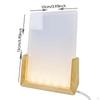 Sublimation Night Lights Blank LED Wood Lamp Base Table Acrylic Rack Photo Frame Panel for