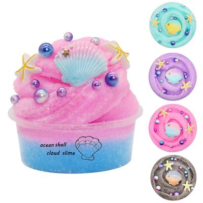 Happy Play Soft Ocean Slime Fluffy Shell 60 мл Глина Пластилин Грязь Стресс