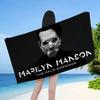 Пляжное полотенце из микрофибры Rock Band M-Marilyn M-Manson, быстросохнущее, для пляжа, бассейна, путешествий, йоги