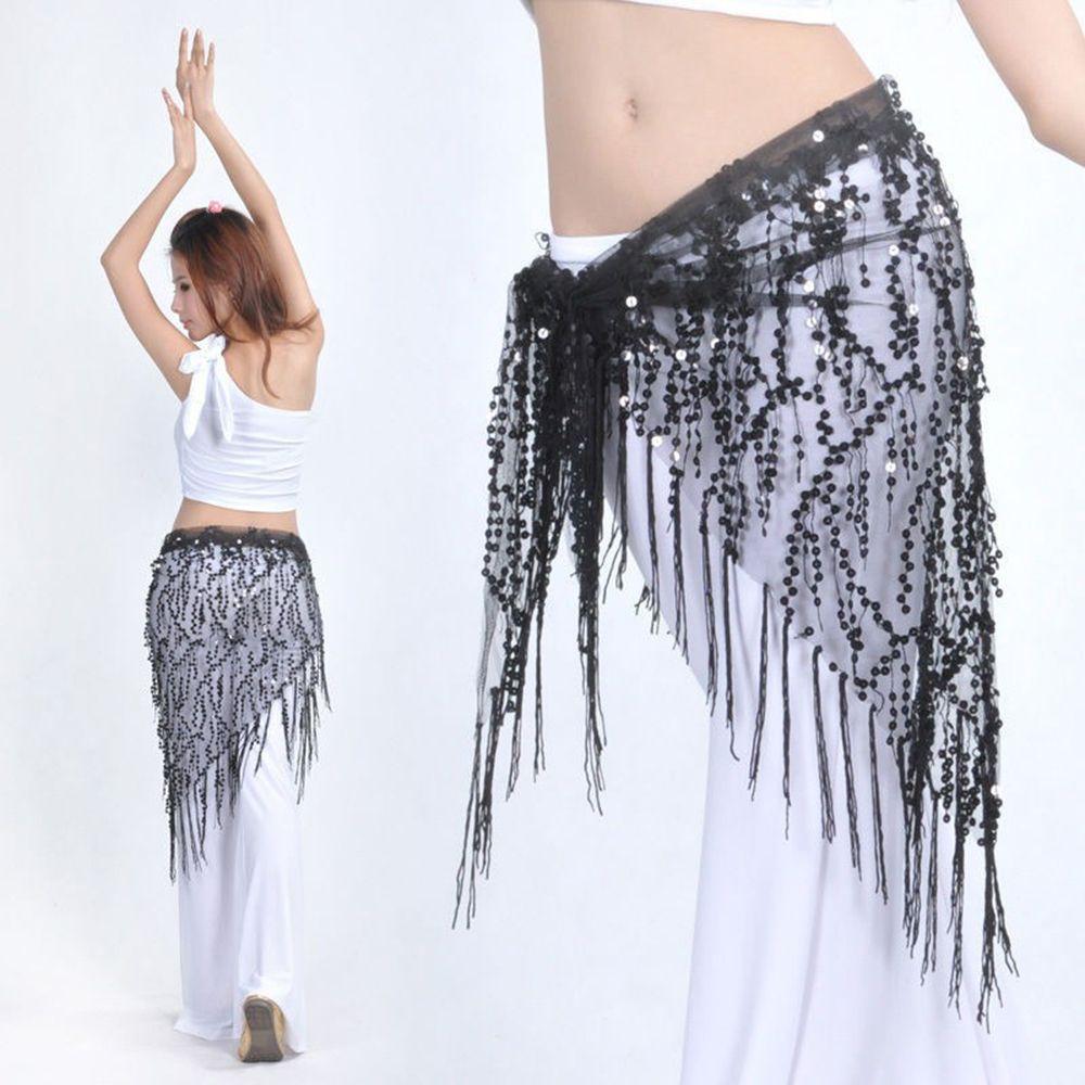 New Style Belly Dance Costumes Belly Dance Hip Scarf Sequins Belly Dancing Belt Tassel