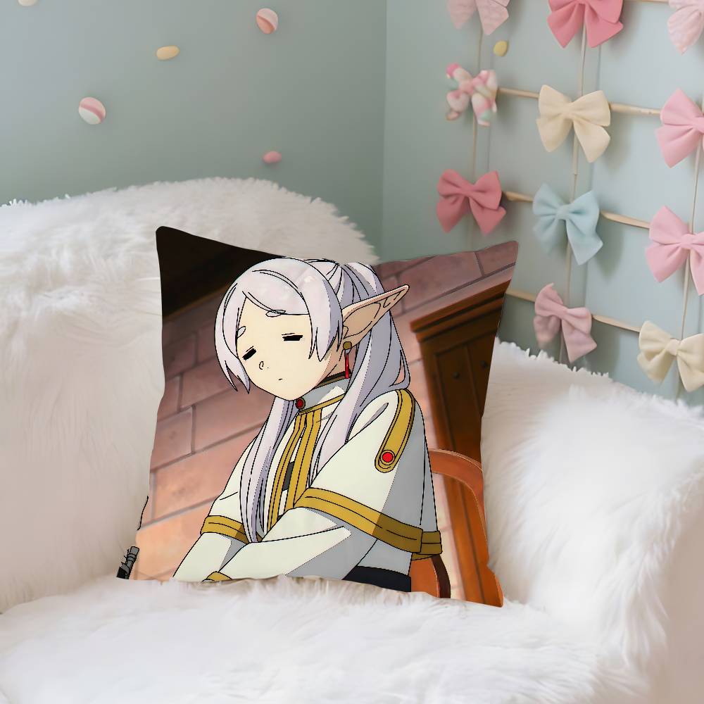 Anime FFrieren Cute Case Plush Fabric Soft Pillowcase Double Sided Print Cushion Cover Household Gifts