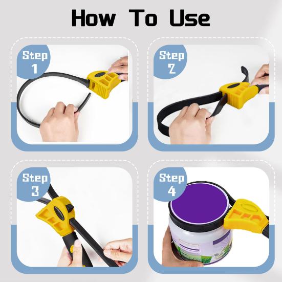 Strap Wrench Bottle Opener Rubber Strap Adjustable Wrench Plumbing Sink Faucet Tool for Oil Filters Shower Heads Plumbers