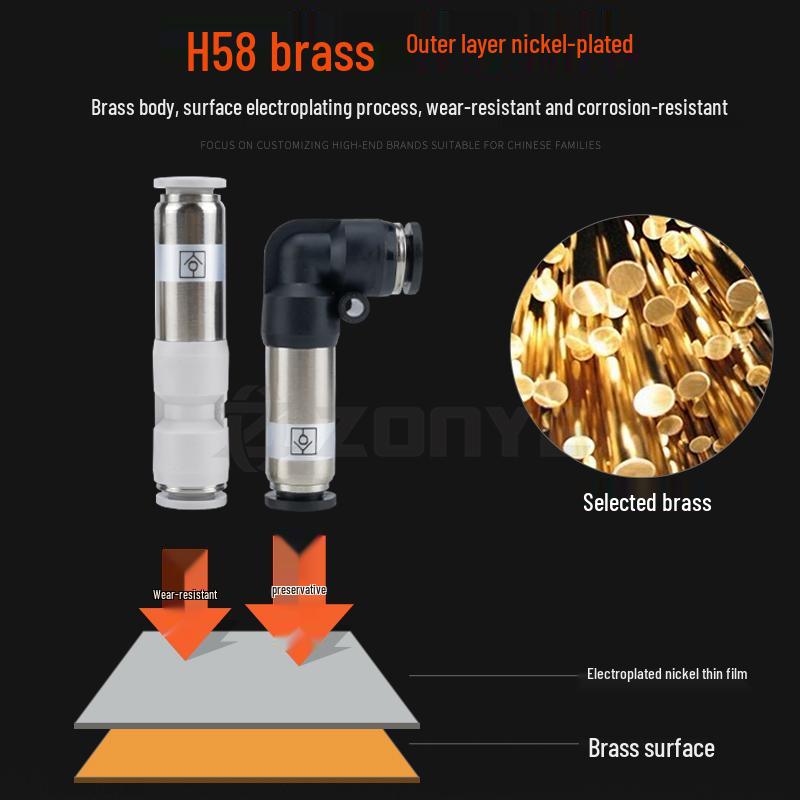 Пневматический обратный клапан SPU6 AKH08-00 Угольник с быстроразъемным соединением для воздушных трубок 10/12 мм