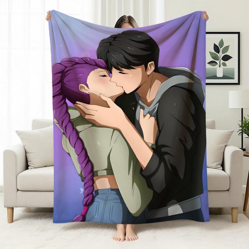 Kpop Witch Hunters Blanket Blanket Witch Hunters Peripheral Nap Blanket Printed Flannel Office Sofa Blanket