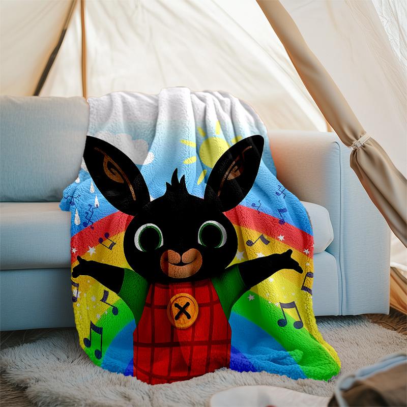 Bing printed throw blanket—lightweight,soft,warm;versatile blanket for all seasons—perfect as &air-conditioning throw,nap blanket