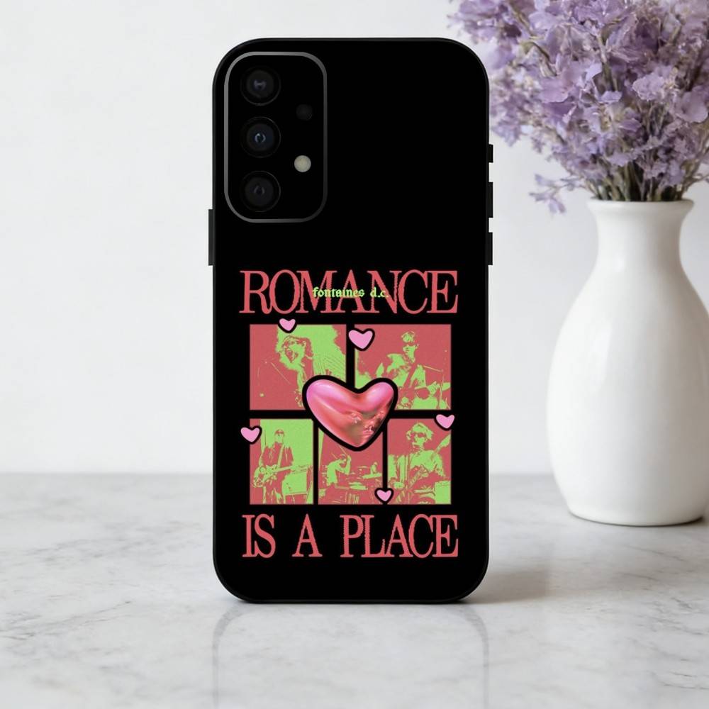 F-Fontaines D-DC R-Romance Чехол для телефона For Samsung Galaxy A73,A72,A71,A70,A53,A52,A51,Мягкий Силиконовый Черный Чехол