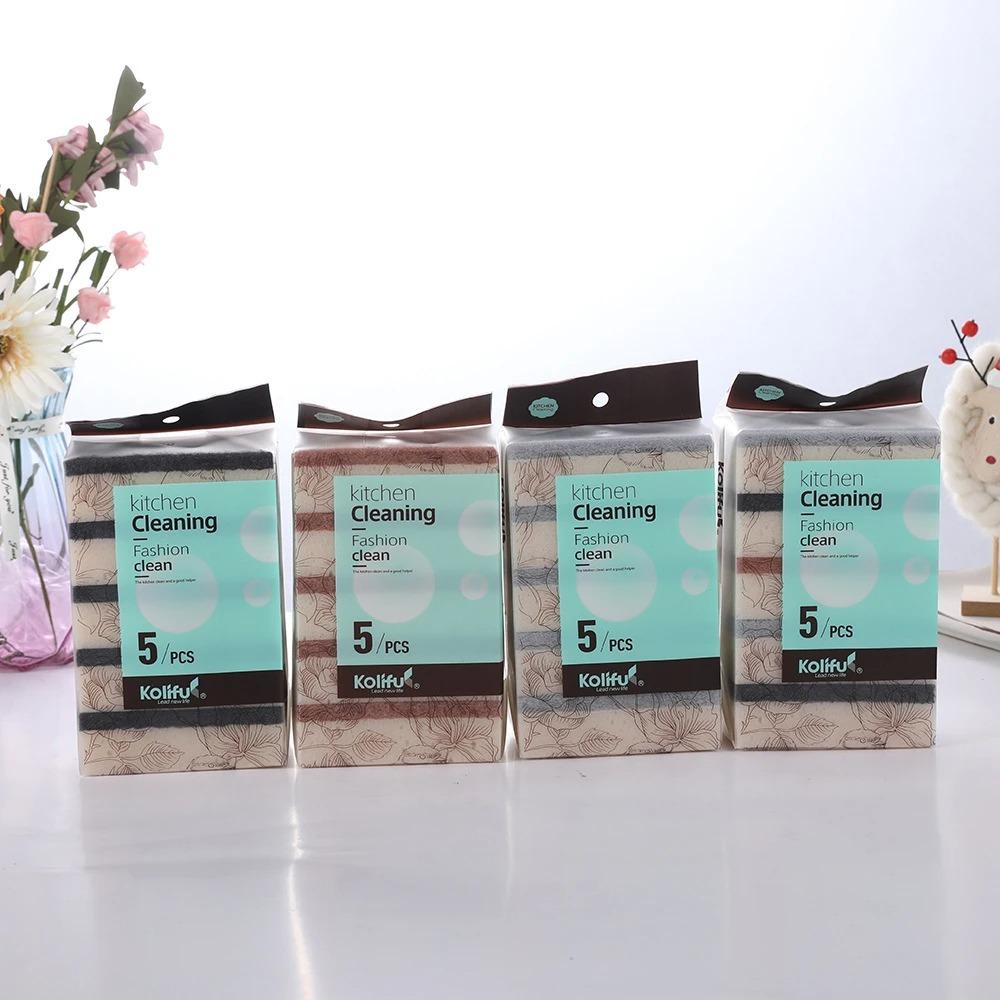 Чистящие двухсторонние наждачные чистящие аксессуары губка для мытья посуды чистящая подушечка волшебная губка