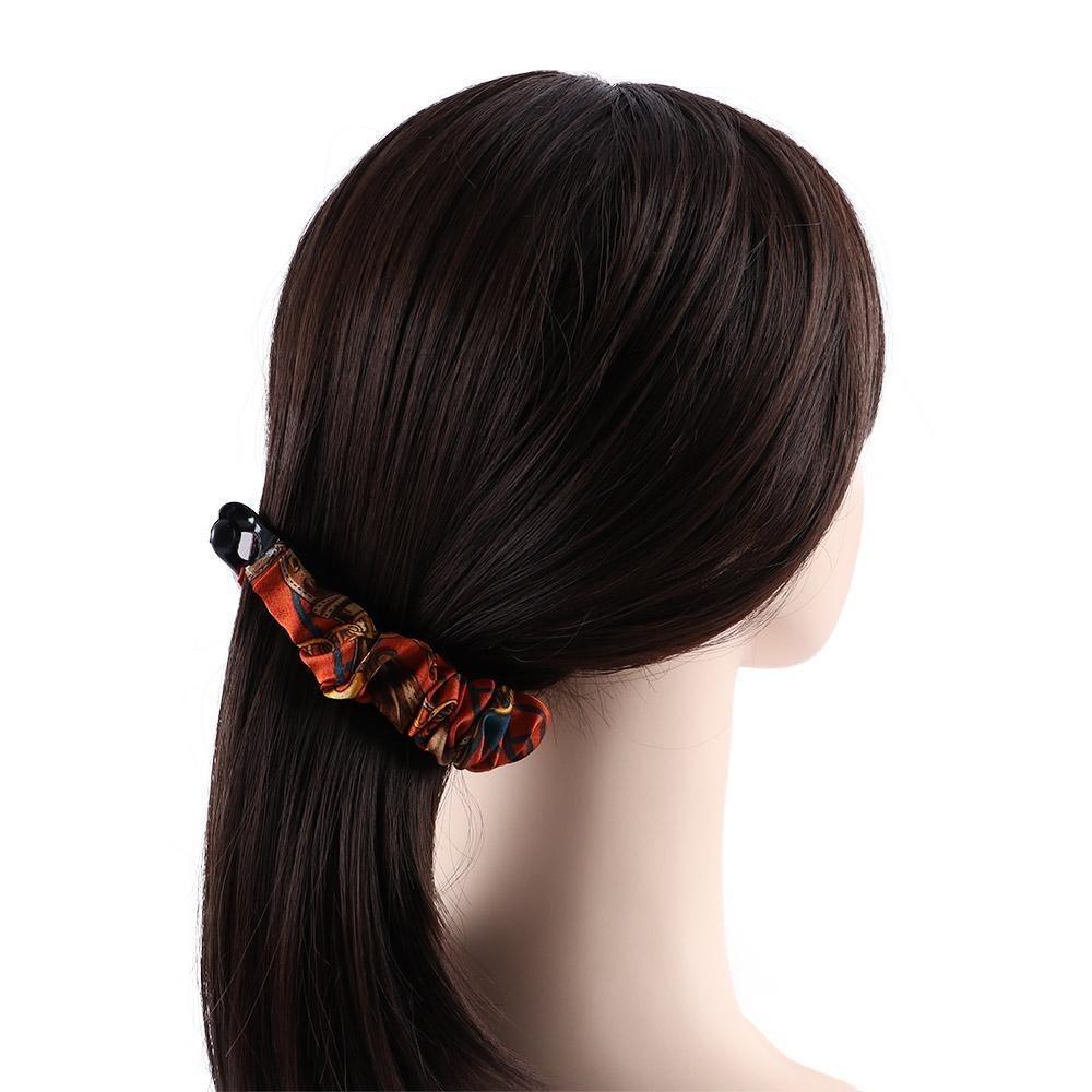 Fabric Crinkled Banana Clip Korean Style Hair Wear New Vertical Clip Daily