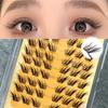 8 Rows Natural No Glue False Eyelashes Extension Manga Individual Cluster Lashes Women Girls Daily Makeup Products