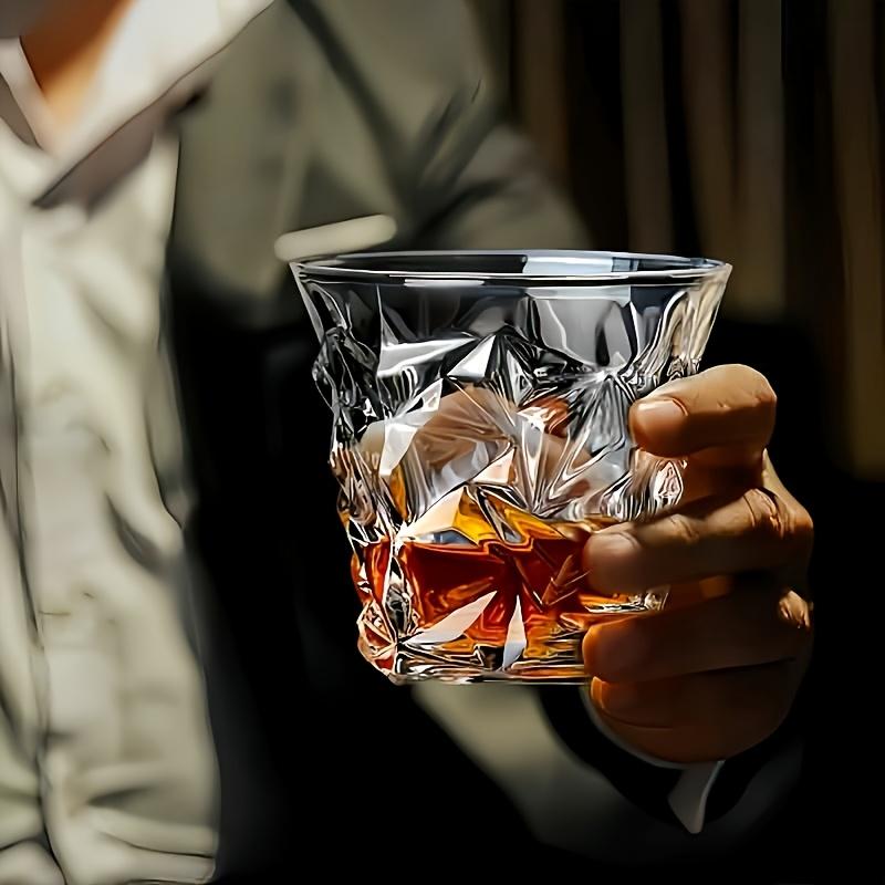 Embossed Whiskey Glass Gift Set Bar KTV Classic Liquor Cup Home Glass Beer Mug