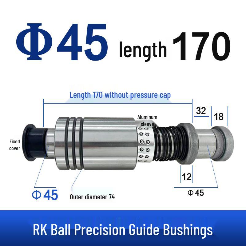Replacement Disc Mill Mold Accessories - Cross Roller Rolling Rubber Sleeve & Outer Guide Post Bushing Set