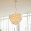 Wabi-sabi White Art Bedroom Livingroom Restaurant Chandelier Nordic Fabric Cloth Irregular Molding Bud Pendant Light